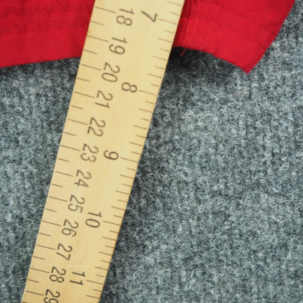 Nike Swim Shorts Mens Large Red Solid Mesh Lined Cargo Pocket Athletic Beach